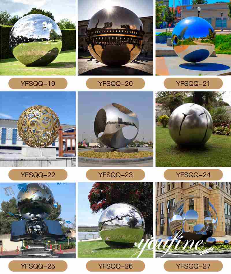 stainless steel ball sculpture-YouFine sculpture