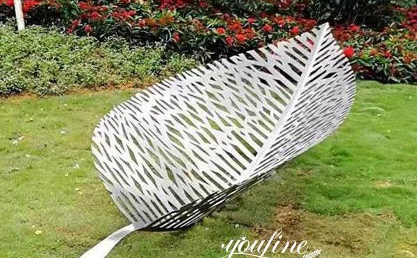 Pool Garden Decor Metal Leaf Sculpture for Sale