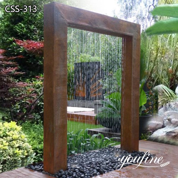 Large Corten Steel Water Feature Garden Decor for Sale CSS-313