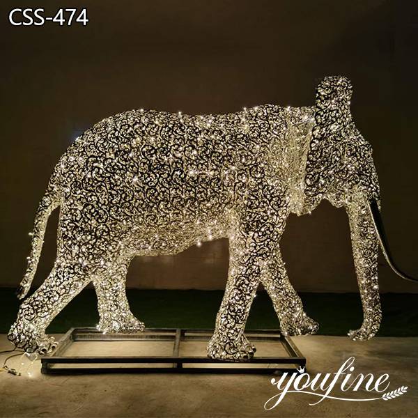 Metal Elephant Sculpture Shopping Hall Decor for Sale CSS-474 (2)