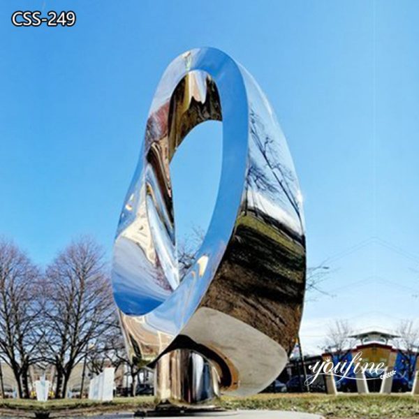 Outdoor Mirror Stainless Steel Sculpture Modern Design for Sale CSS-249