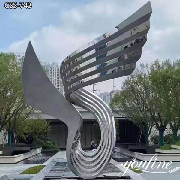 Large Outdoor Abstract Metal Sculpture for Sale CSS-743