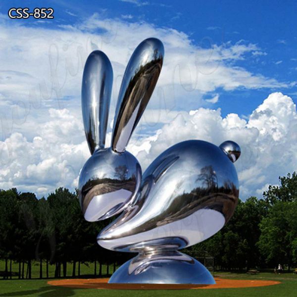 Stainless Steel Rabbit Sculpture for Garden for Sale CSS-852