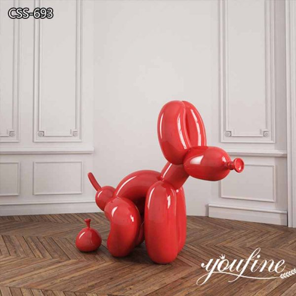 High Quality Jeff Koons Artwork Balloon Animal Dog Sculpture for Sale CSS-693