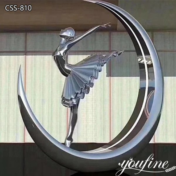 Big Stainless Steel Dancing Woman Sculpture for Home Decor CSS-810